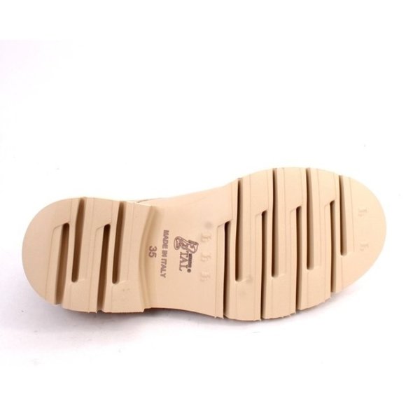 Luca Grossi 038H Beige Leather Lace-Up Platform Shoe - Picture 8 of 8